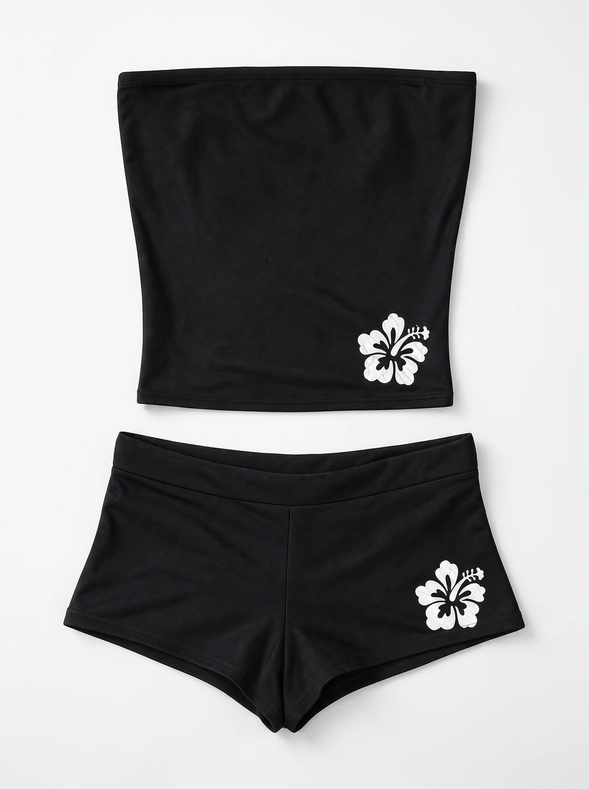 Beach Girl Hibiscus Tube Top & Short Set