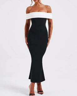 Bex Midi Dress - Black/White main image 0