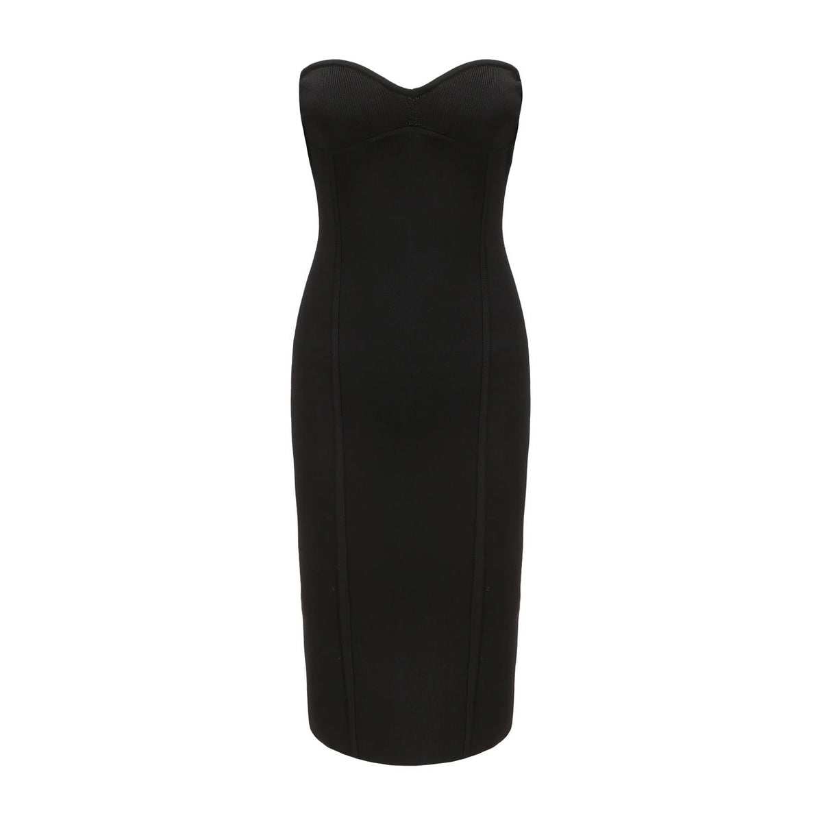 Black Bodycon Sleeveless Dress & Sheer Fur Shrug