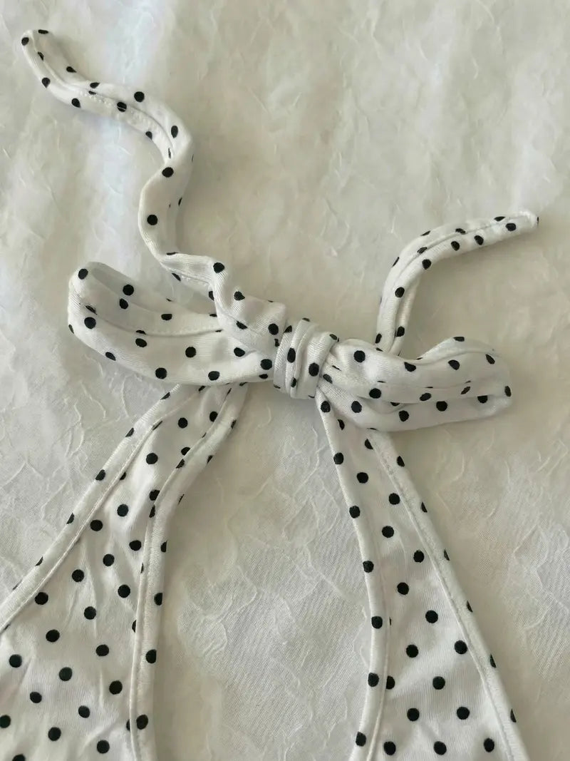 Blaire Polka Dot Halter Top