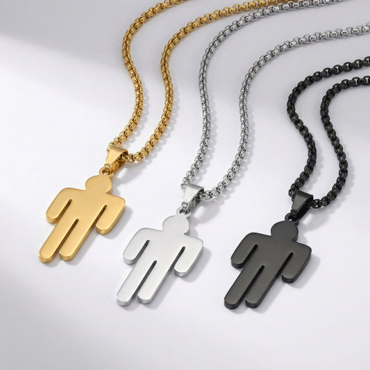Blohsh Stickman Pendant Necklace