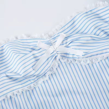 Blue Amalfi Stripe Set