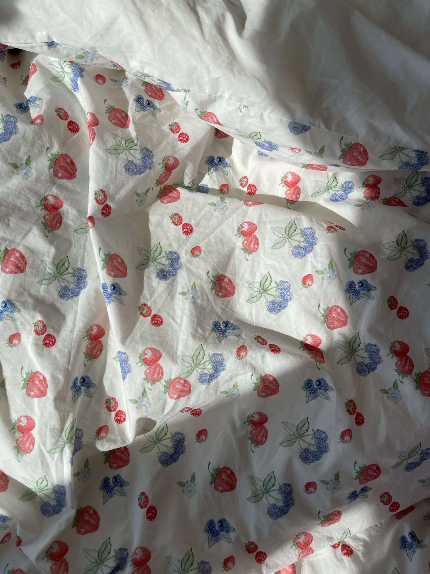 Blueberry Strawberry Duvet Cover Set