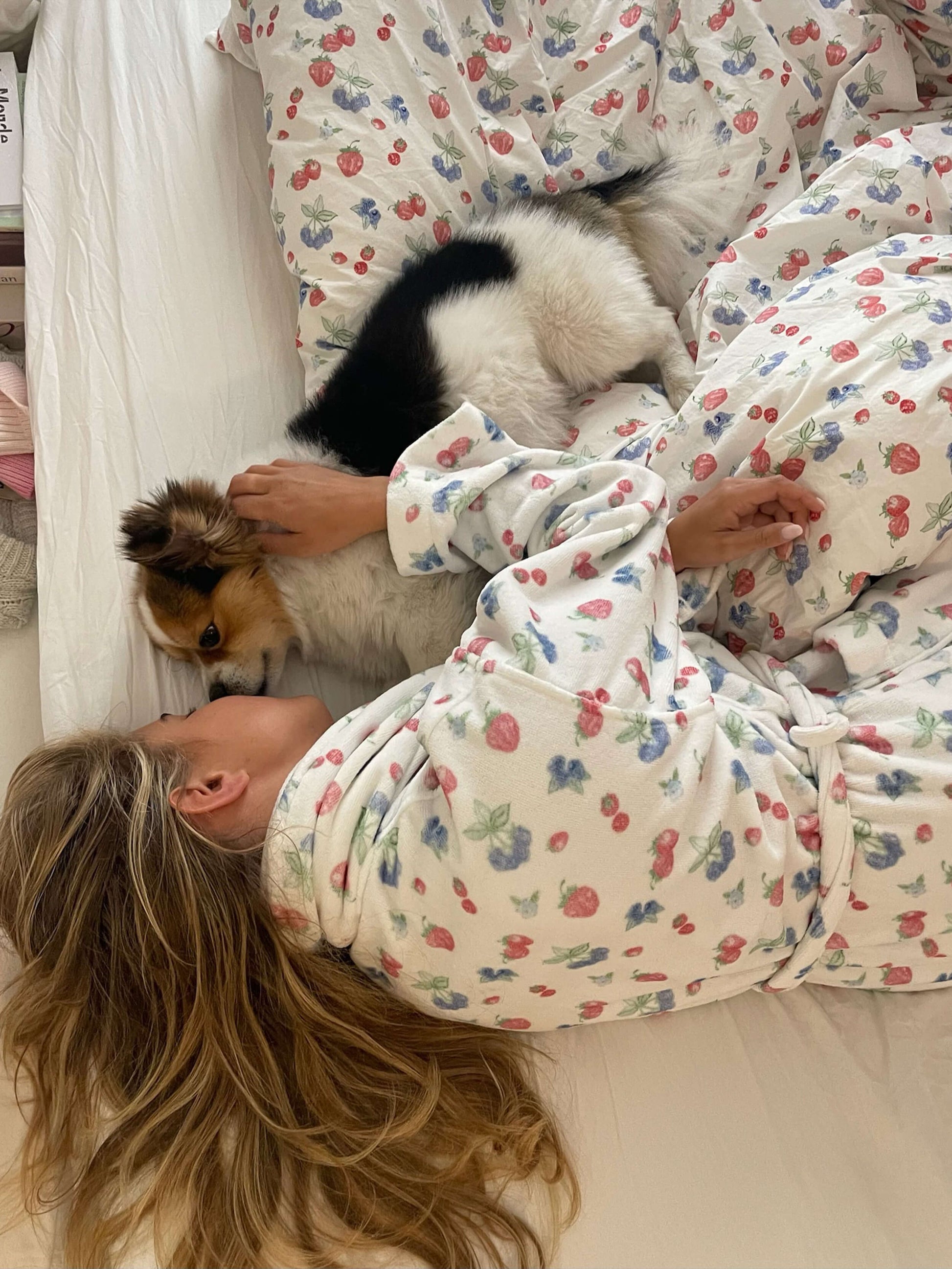 Blueberry Strawberry Duvet Cover Set