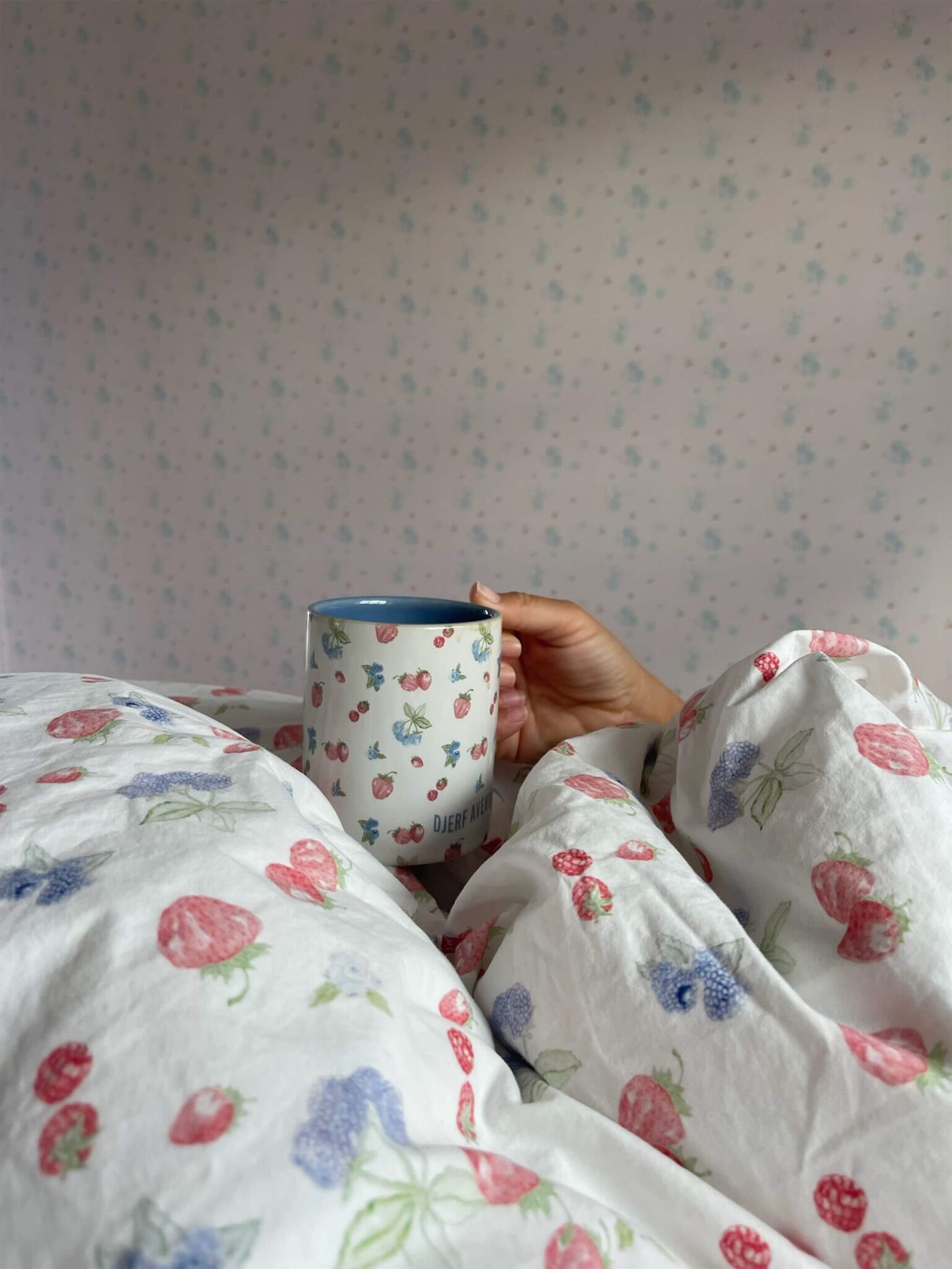 Blueberry Strawberry Duvet Cover Set