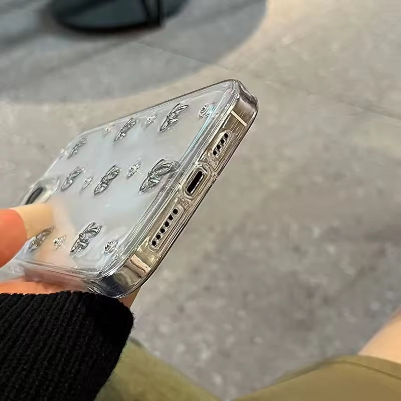 Bows & Dots Clear iPhone Case