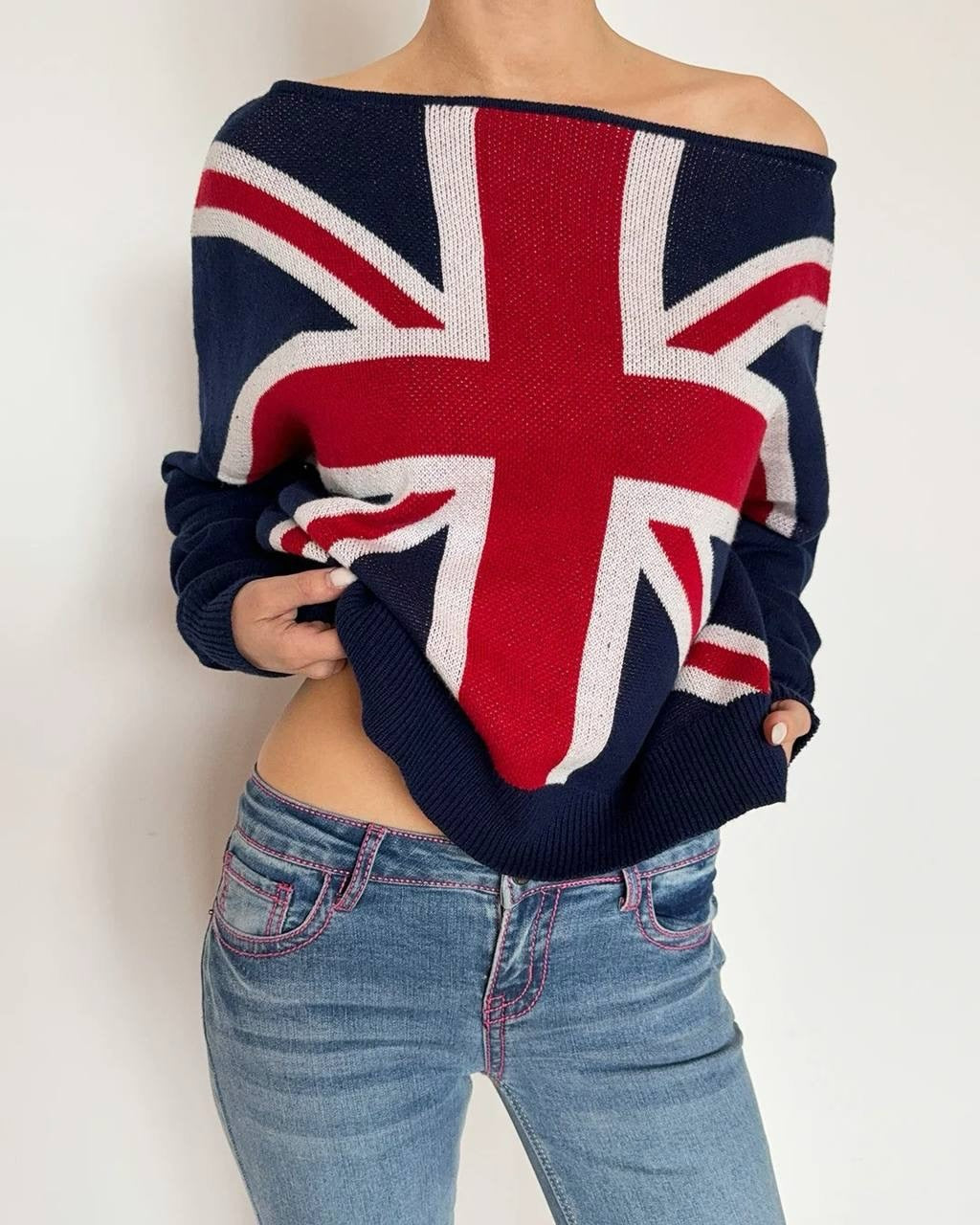 British Girl Union Jack Sweater