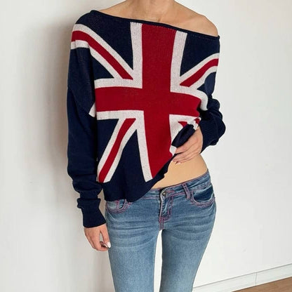 British Girl Union Jack Sweater
