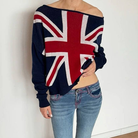 British Girl Union Jack Sweater