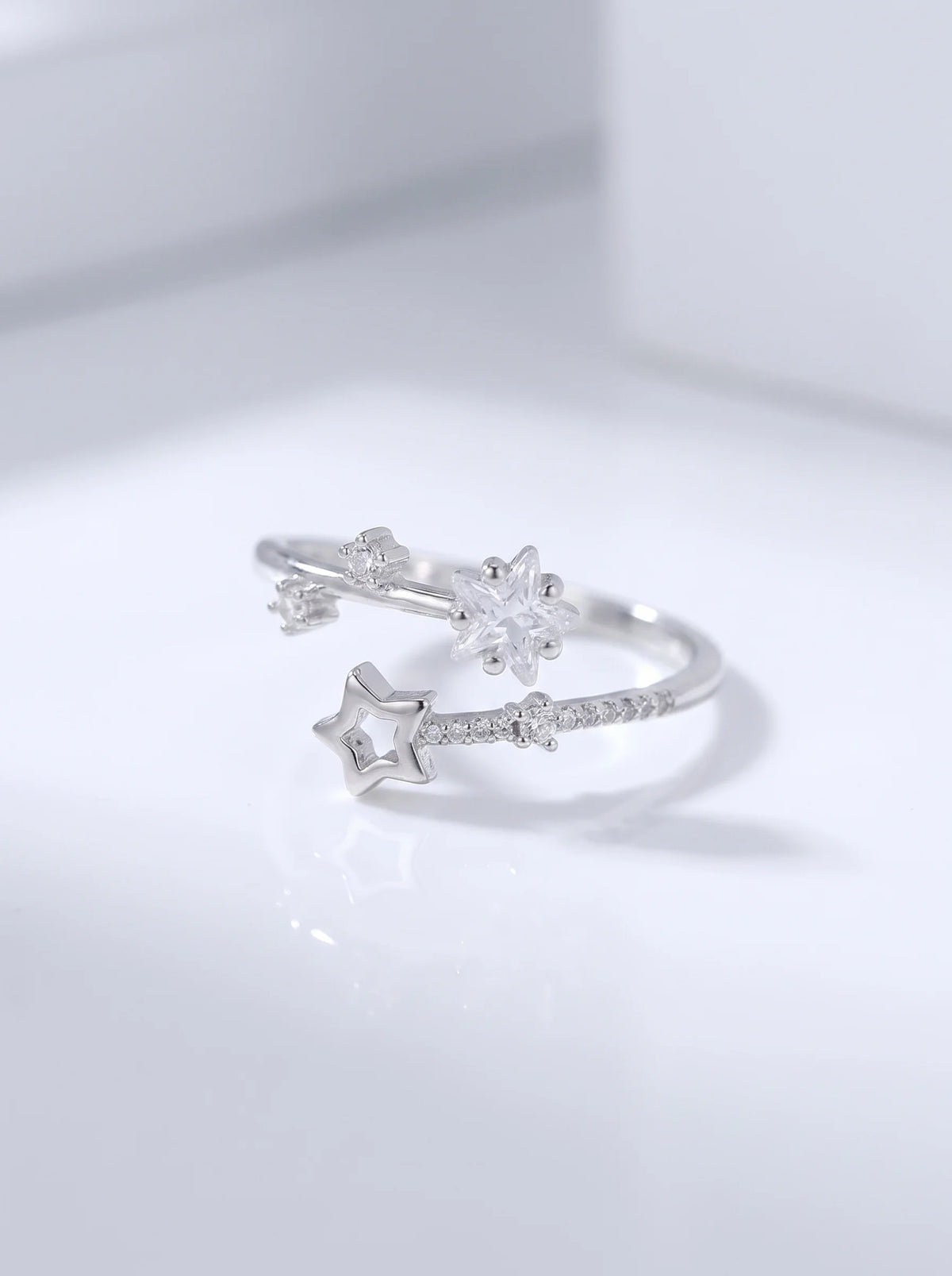 CZ Star Open Ring