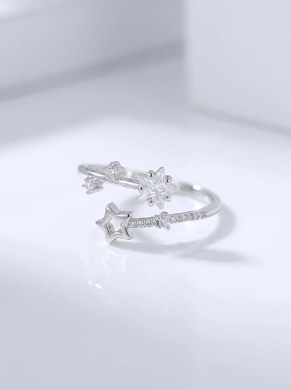 CZ Star Open Ring