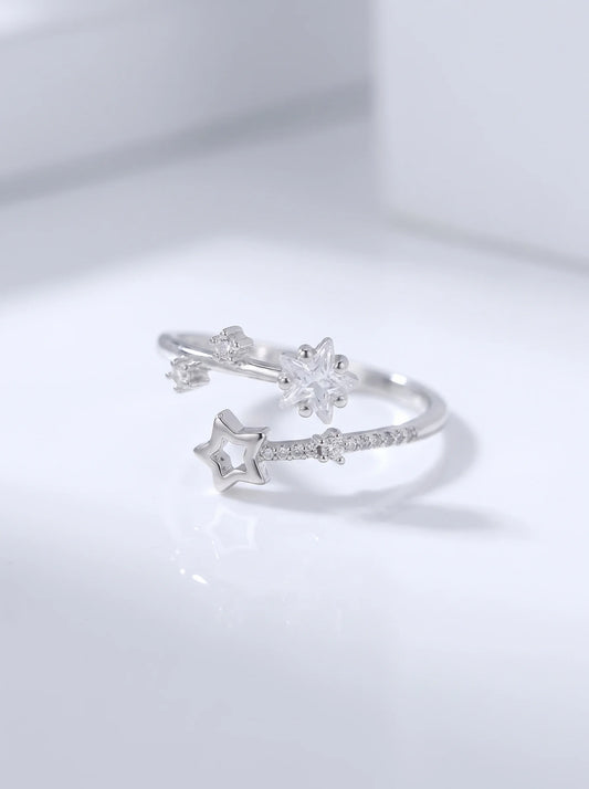 CZ Star Open Ring