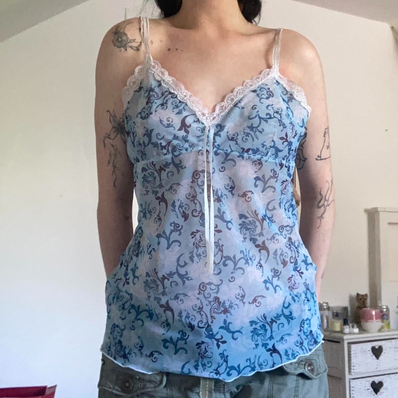 Cadet Blue Vintage Cami Top