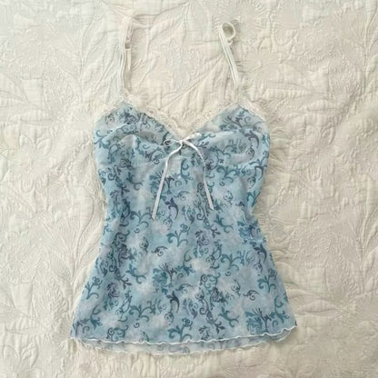 Cadet Blue Vintage Cami Top