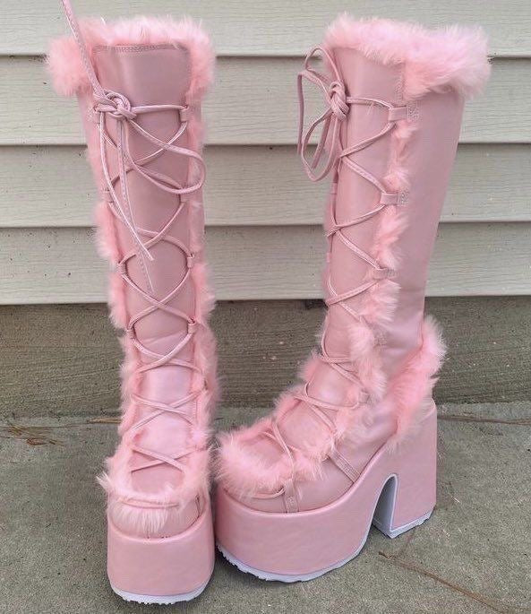 Camel Cloud Platform Furry Boots