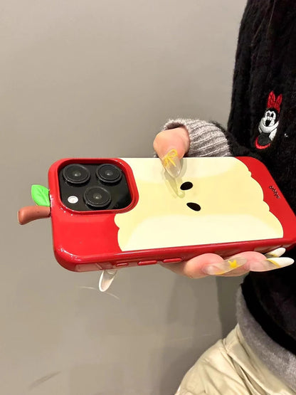 Cartoon Apple Fruit iPhone Case