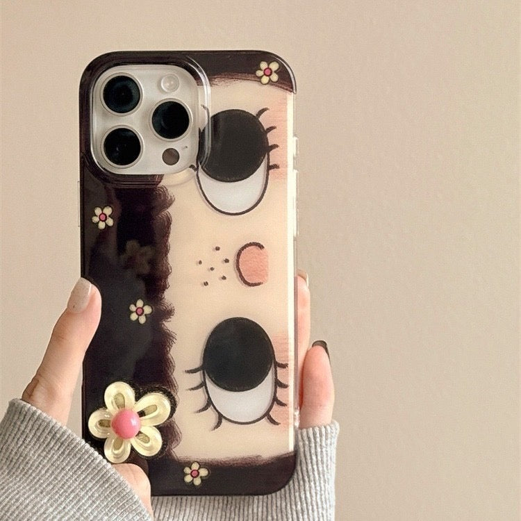 Cartoon Daisy Girl iPhone Case