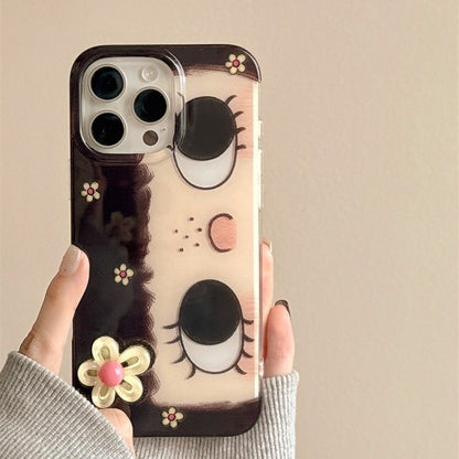 Cartoon Daisy Girl iPhone Case