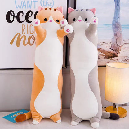 Cat Bolster Plush Pillow