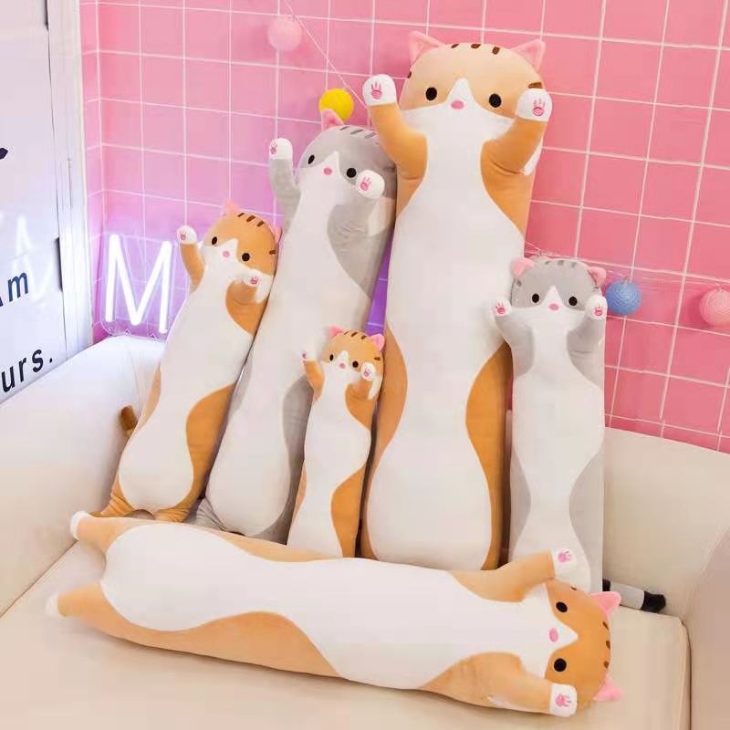Cat Bolster Plush Pillow