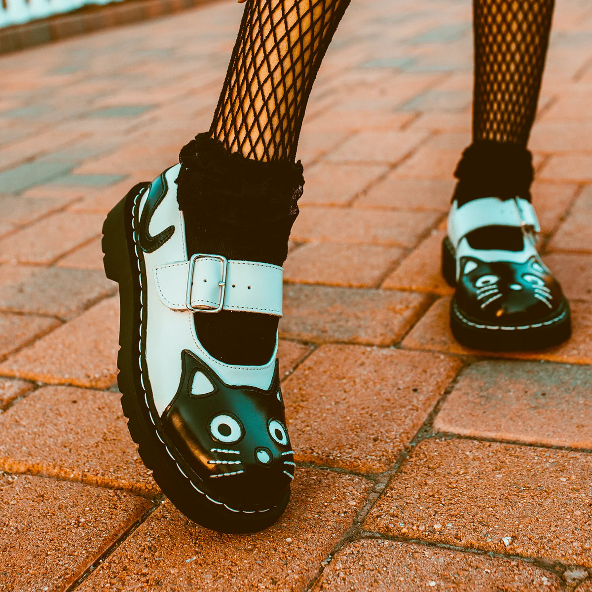 Kitty Face Mary Jane Shoes