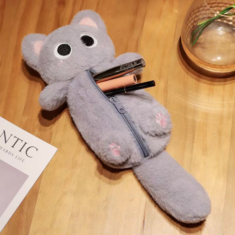 Cat Plush Stationary Case