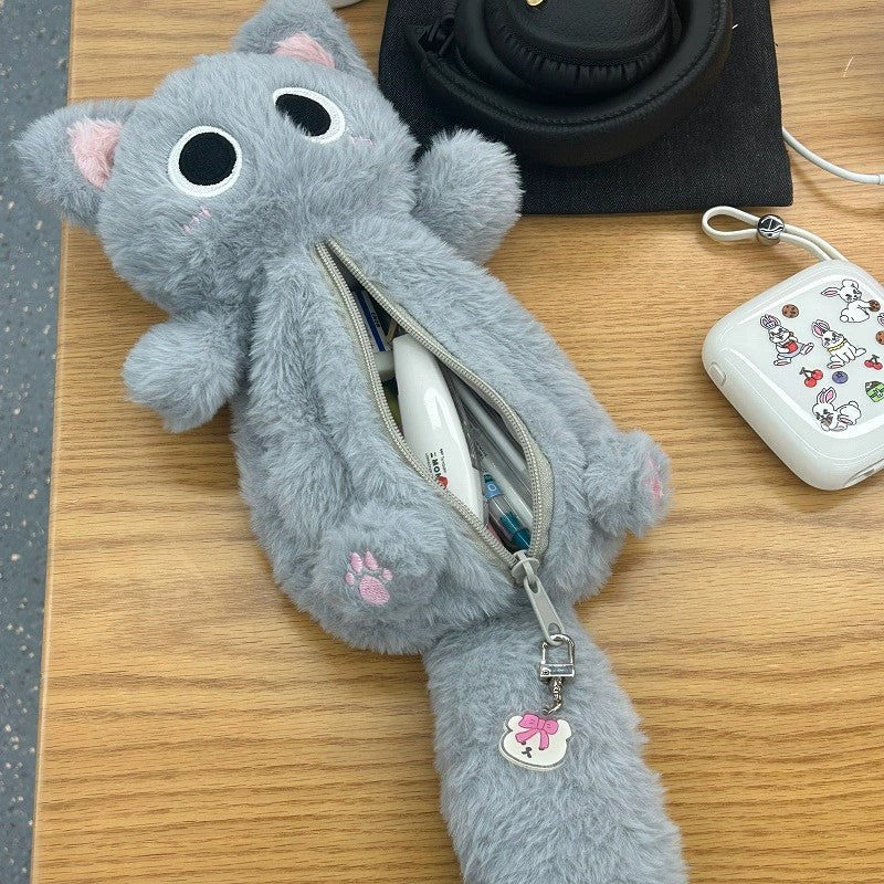 Cat Plush Stationary Case