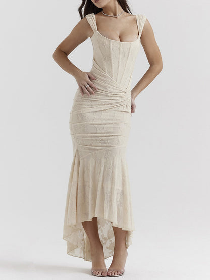 Cesca Vintage Cream Floral Maxi Dress