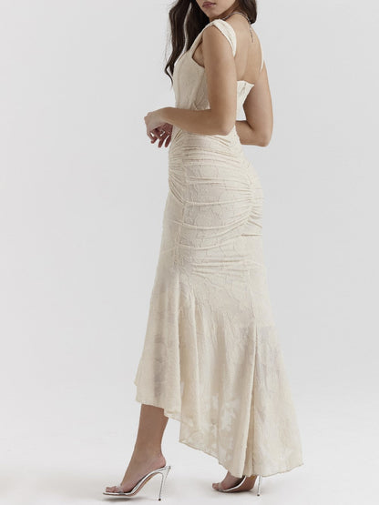 Cesca Vintage Cream Floral Maxi Dress