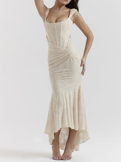 Cesca Vintage Cream Floral Maxi Dress