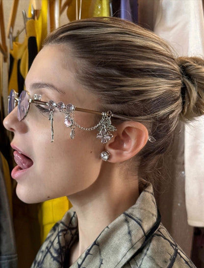Charm Drop Statement Glasses