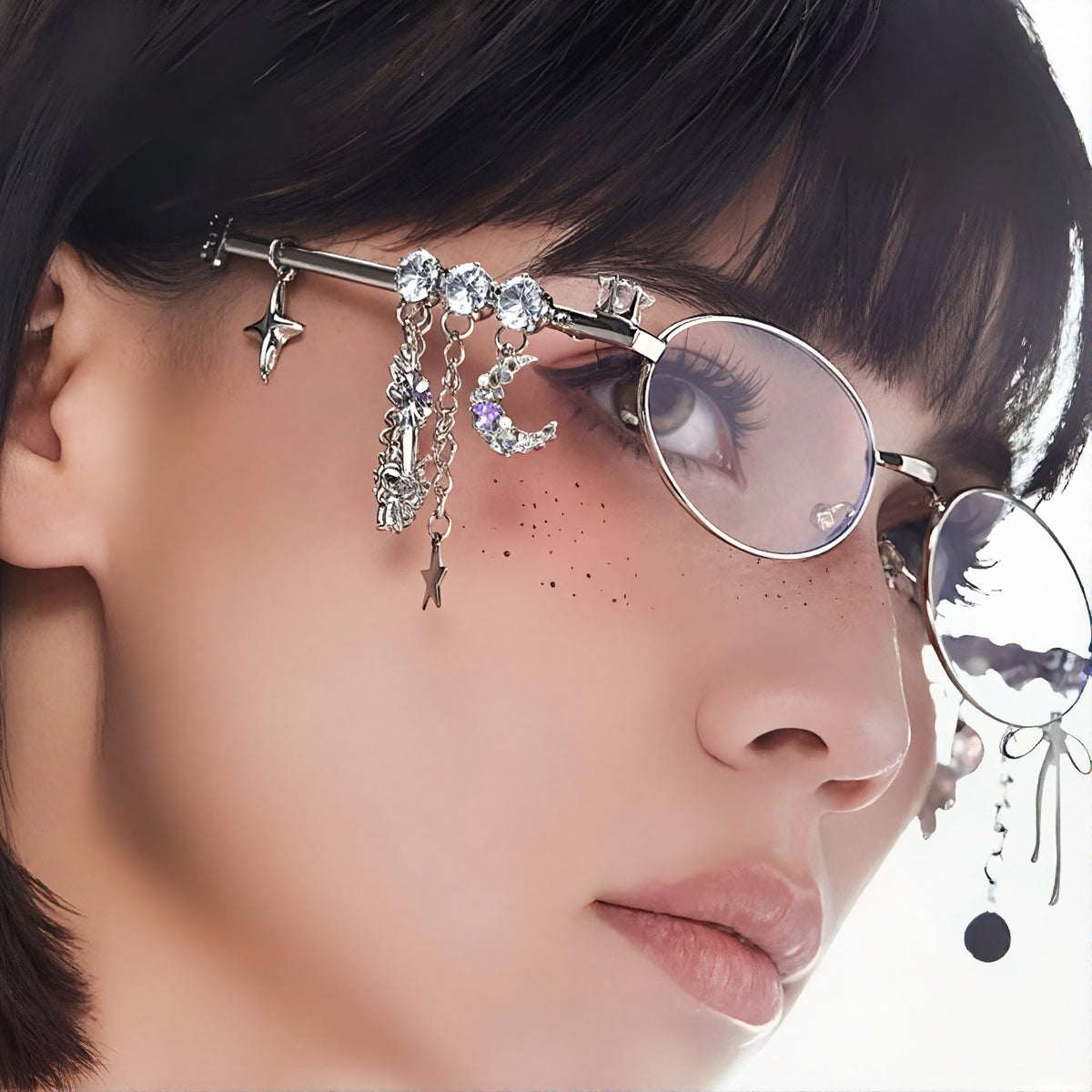 Charm Drop Statement Glasses