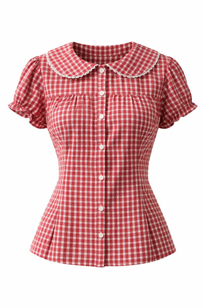 Cherry Darling Button-Up Blouse