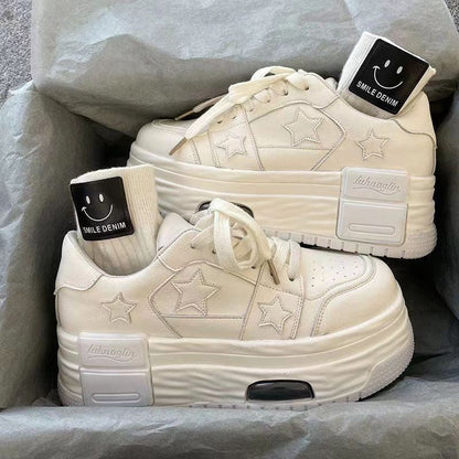 Chunky Star High Heel Sneakers