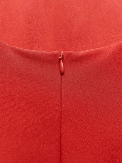 Combination Puff Hem Jumpsuit Dress