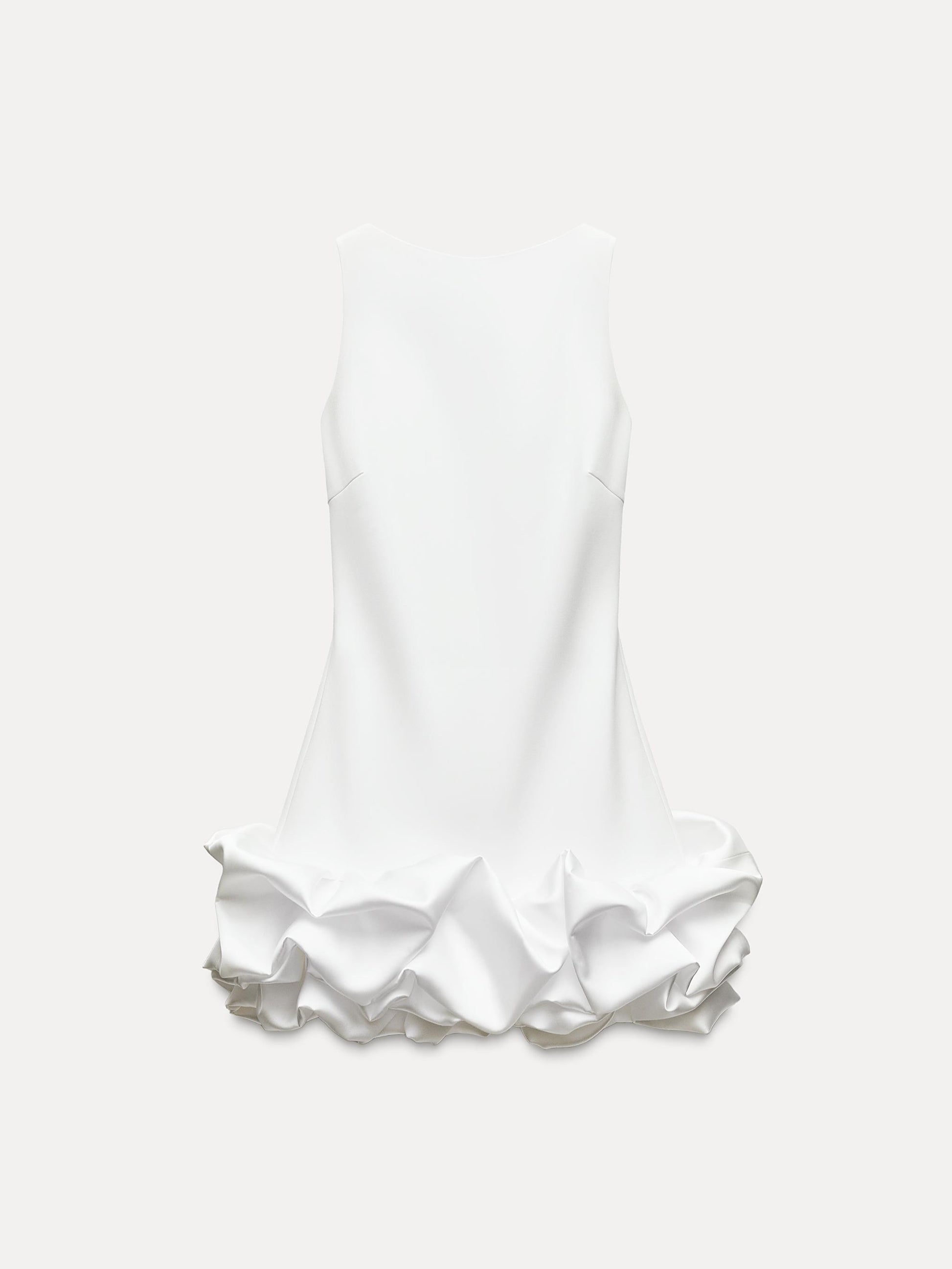 Combination Puff Hem Jumpsuit Dress