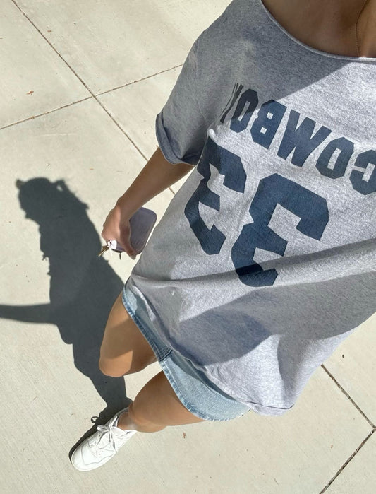 Cowboys 33 Off-shoulder Tee