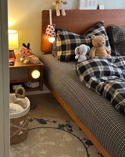 Coziness Plaid Flannel Bedding Set