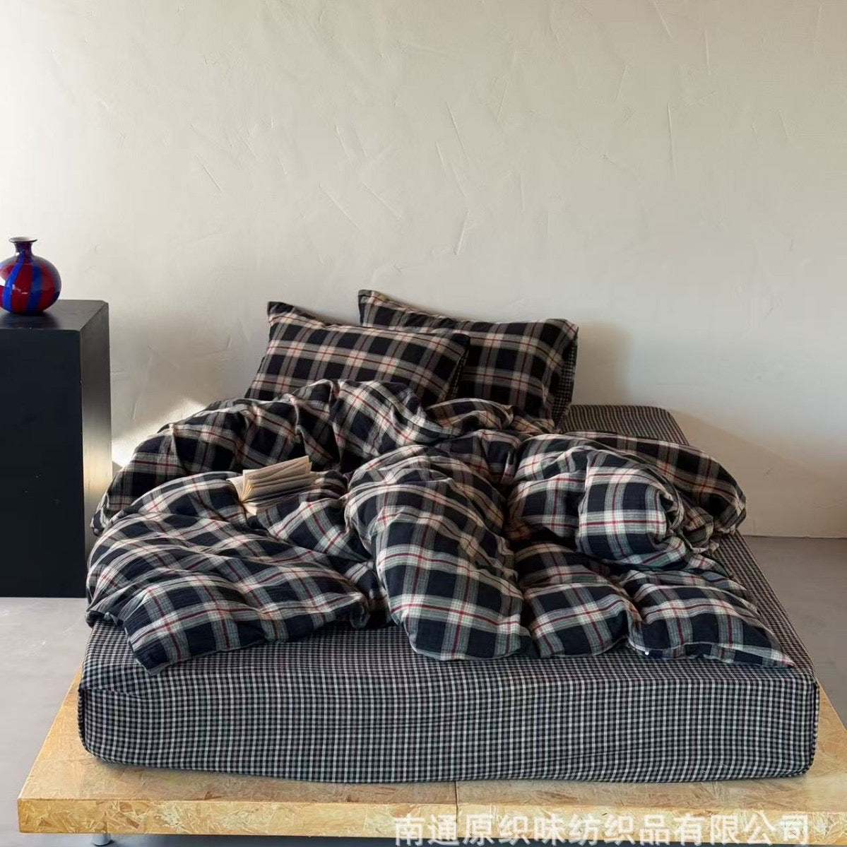 Coziness Plaid Flannel Bedding Set