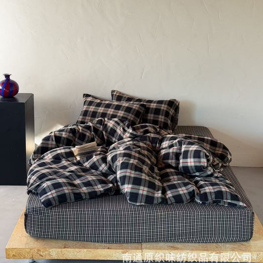 Coziness Plaid Flannel Bedding Set