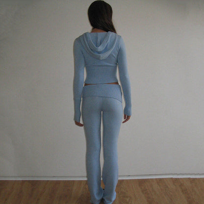 Crop Top 2 Piece Tracksuit Set