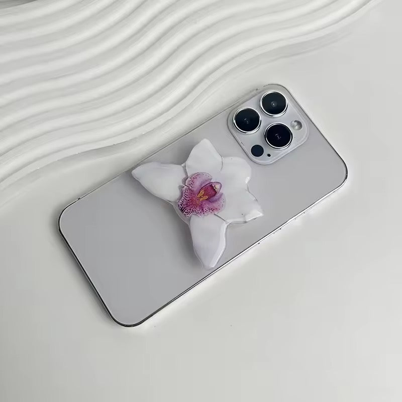 Cymbidium Orchid Acrylic Phone Grip