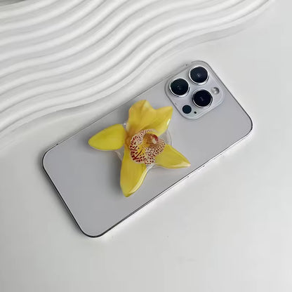 Cymbidium Orchid Acrylic Phone Grip