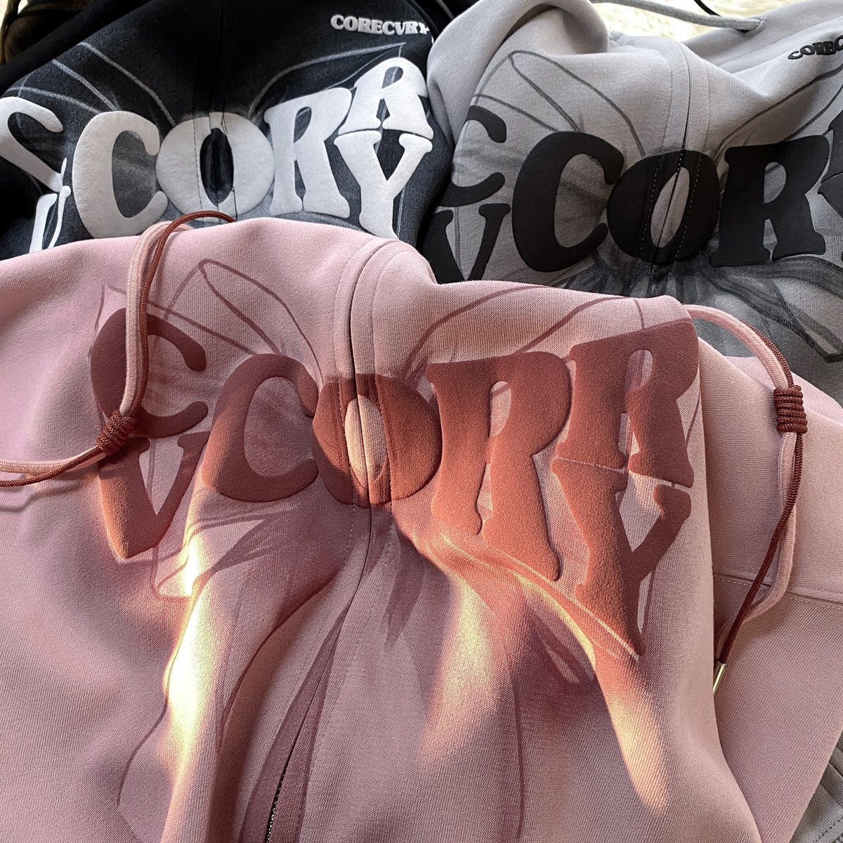 “Corecvry” Bow Oversized Hoodie
