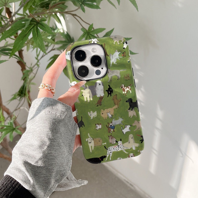 Dogs Everywhere iPhone Case