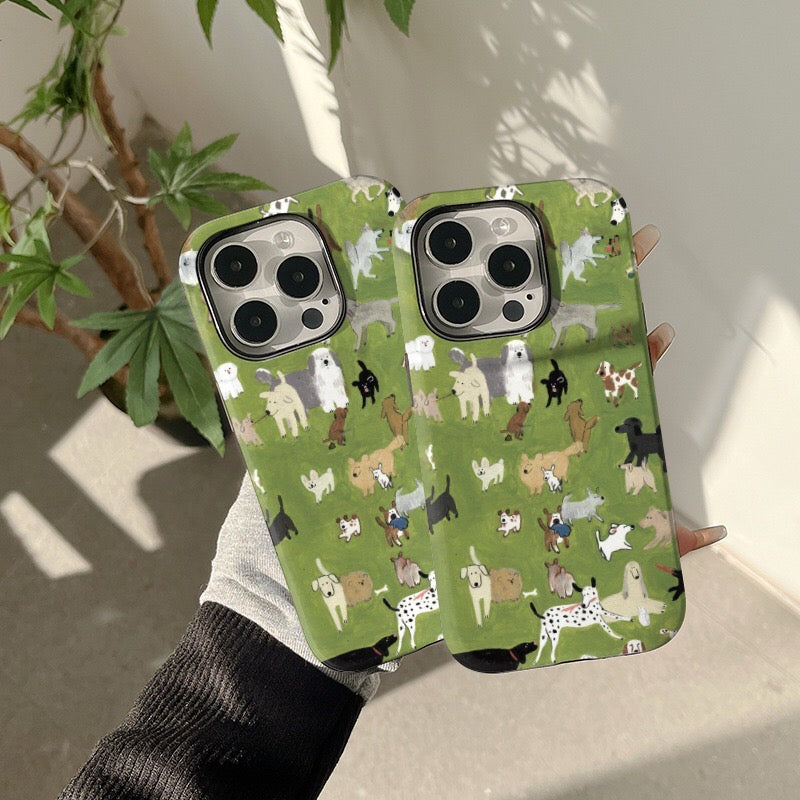 Dogs Everywhere iPhone Case