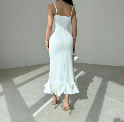 Dominic Shirred Midi Length Dress