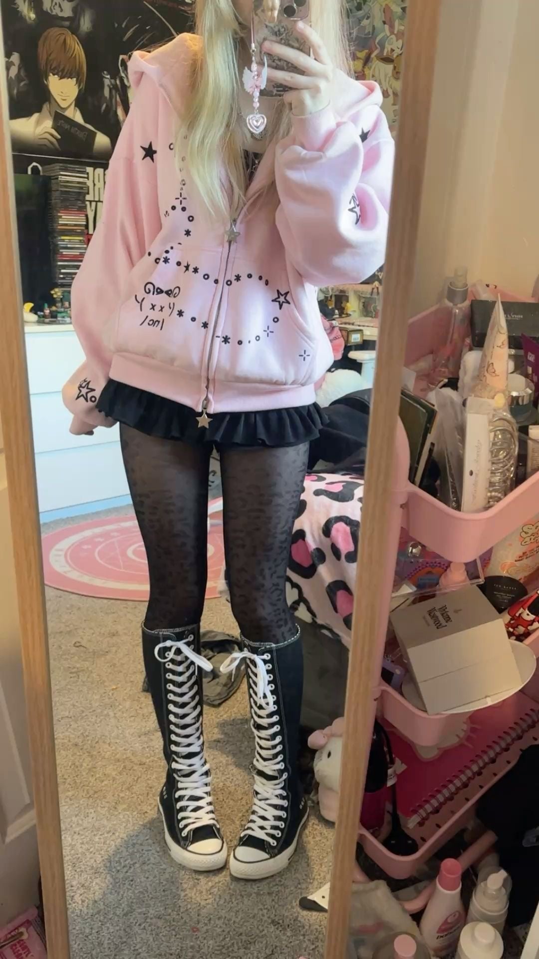 Doodle Scribble Zip-Up Hoodie