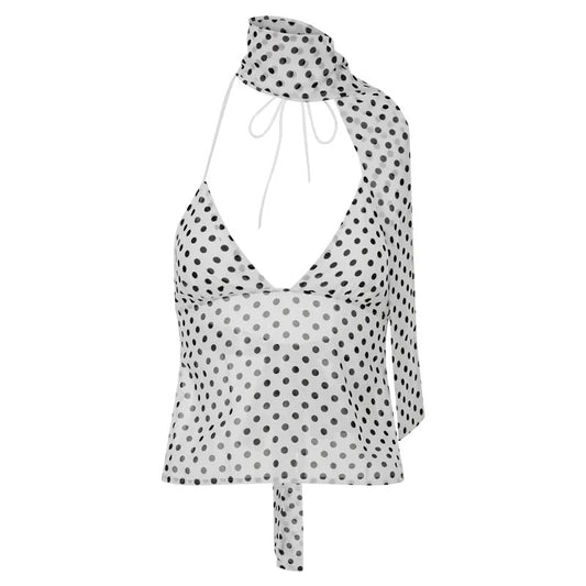 Dot My Darling Backless Halter Top