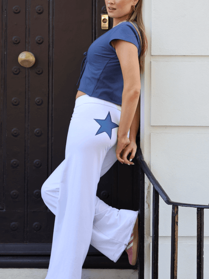 Double Embroidered Star Joggers